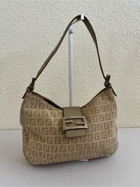 FENDI zucchini baguette shoulder bag